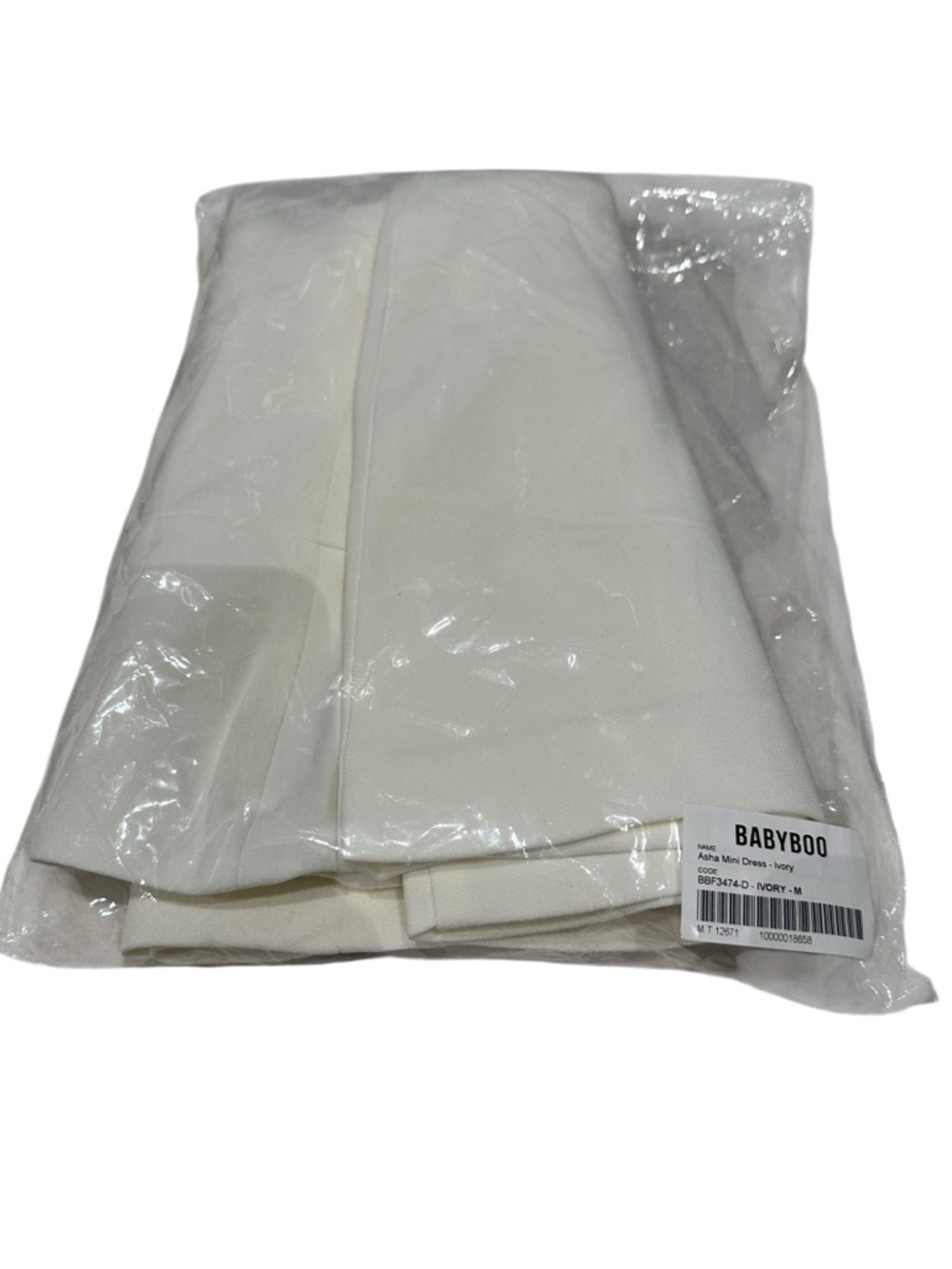 Babyboo | ASHA Strapless Mini DRESS - IVORY | Medium New with Tag - Picture 4 of 15